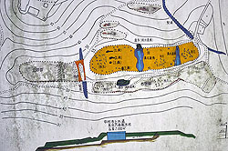 栗本城の縄張り図