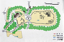 西宮城跡にある案内図