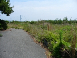 今は立ち入り禁止となっている台場跡