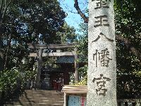 渋谷城のあった金王八幡社