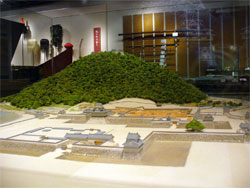 萩博物館にある萩城復元モデル